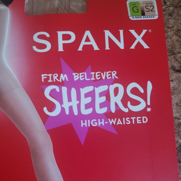 SPANX Women's Shaping Sheers Color Nude Plus Sz G 1X Compress Pantyhose NWT - Picture 2 of 5